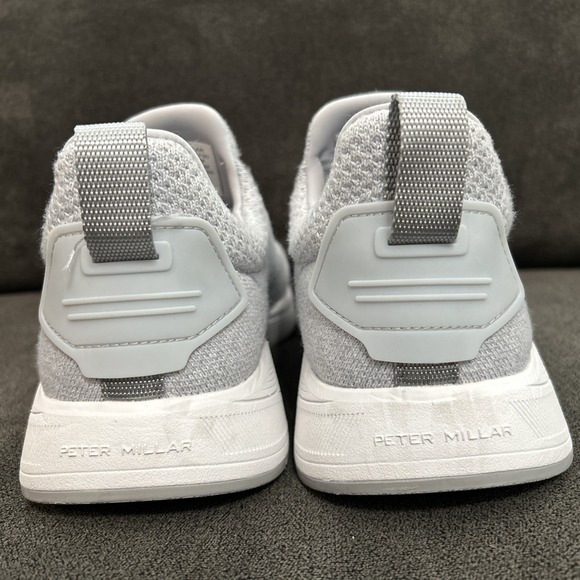 Peter Millar Tellustride Sneaker Men 8.5 Platinum Grey Slip On Crown Sport Shoe - Picture 4 of 8